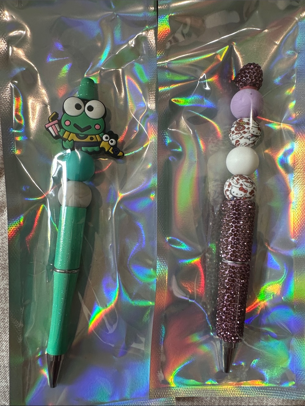 Keroppi and Hello kitty pen